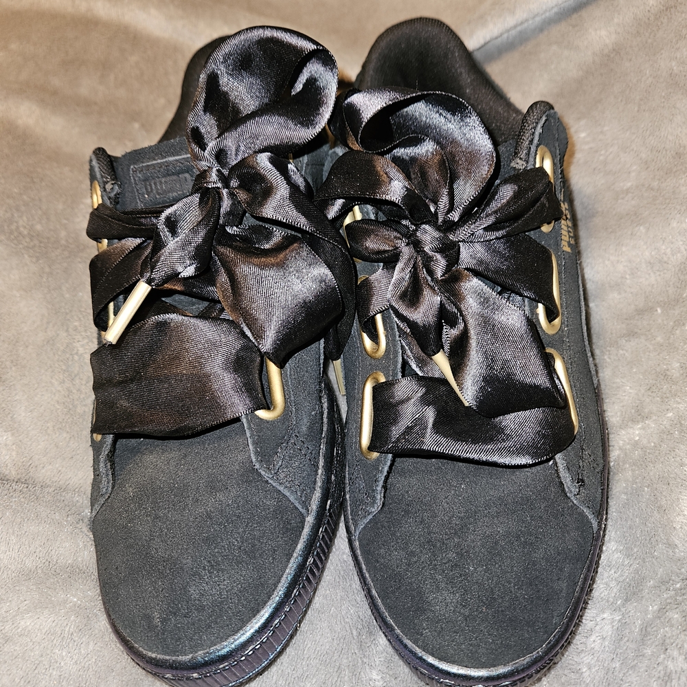 Puma Suede Women's Black Sneakers - Picture 3 of 5